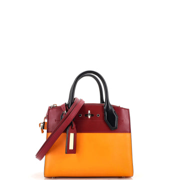 Louis Vuitton City Steamer Handbag Leather Mini