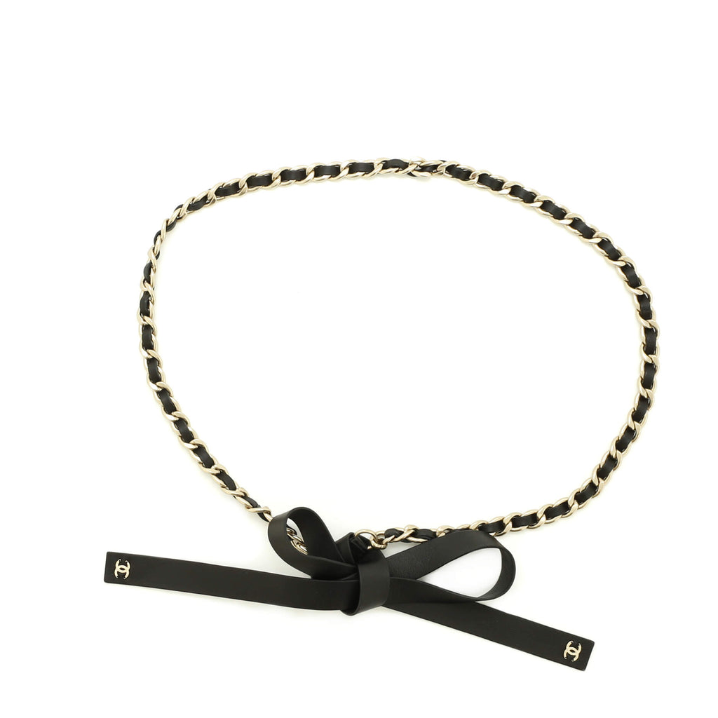 Chanel Bow Chain-Link Belt Lambskin and Metal 90 205760