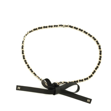 Chanel Bow Chain-Link Belt Lambskin and Metal