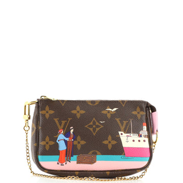 Louis Vuitton Pochette Accessoires Limited Edition Monogram Canvas Mini