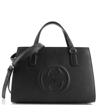 Gucci Soho Convertible Top Handle Satchel Leather Medium