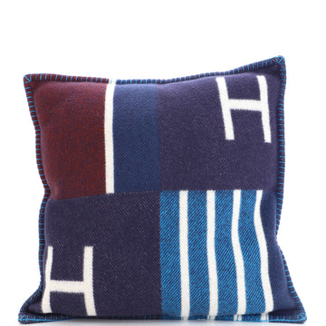Hermes Avalon Bayadere Pillow Wool and Cashmere Small