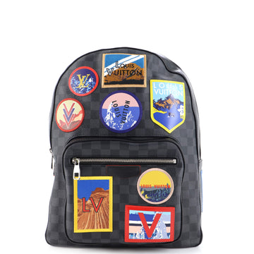 Louis Vuitton Josh Backpack Alps Patches Damier Graphite