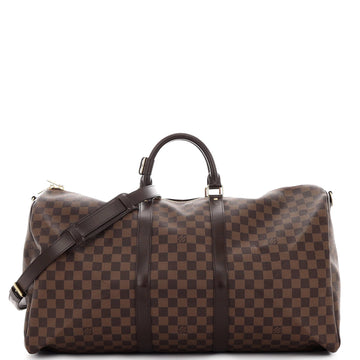 Louis Vuitton Keepall Bandouliere Bag Damier 55