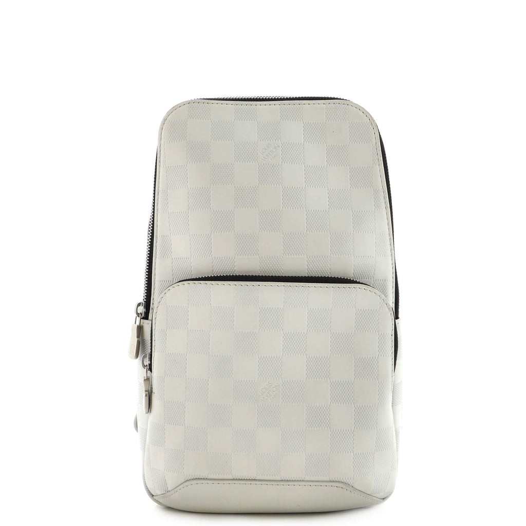 Louis Vuitton Avenue Sling Bag Damier Infini Leather White 205760302