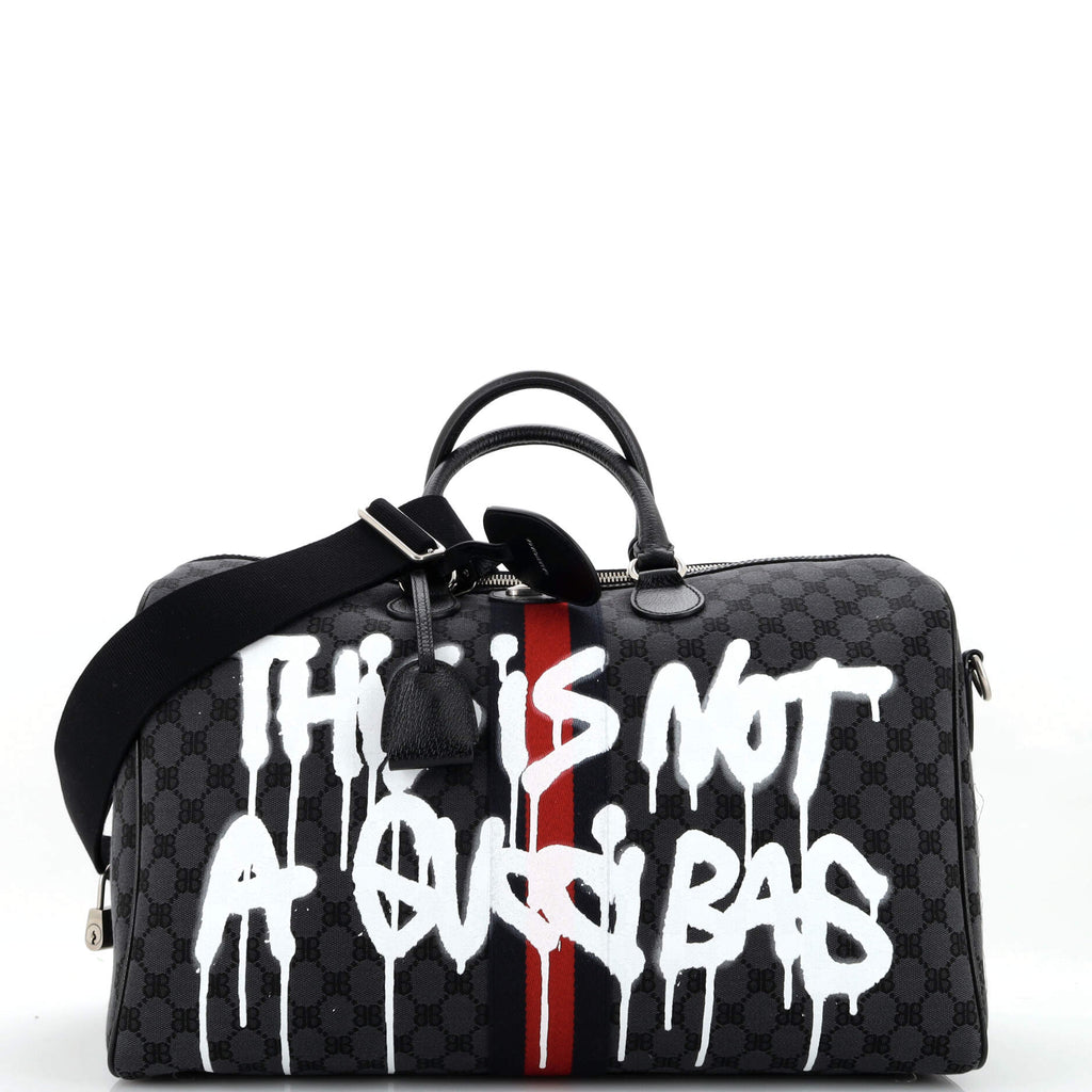 Balenciaga x Gucci The Hacker Project Duffle Bag Graffiti BB