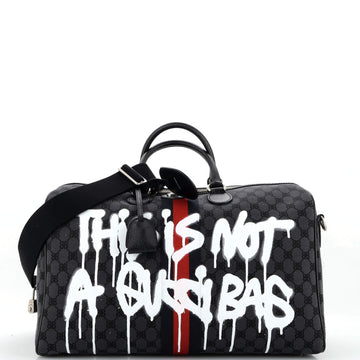 Balenciaga x Gucci The Hacker Project Duffle Bag Graffiti BB Canvas Medium
