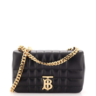 Burberry Lola Shoulder Bag Quilted Lambskin Mini