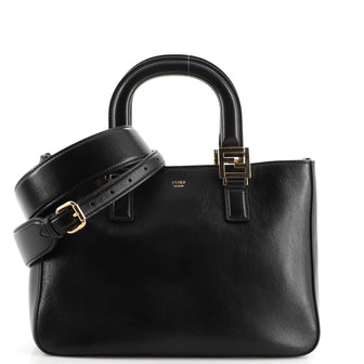 Fendi FF Handle Tote Leather Small