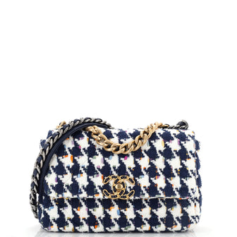 Chanel 19 Flap Bag Quilted Tweed Medium