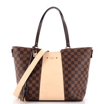 Louis Vuitton Jersey Handbag Damier with Leather