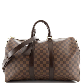 Louis Vuitton Keepall Bandouliere Bag Damier 45