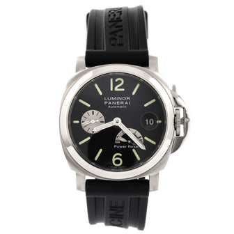 Panerai Luminor Power Reserve Automatic Watch Stainless Steel and Rubber 40