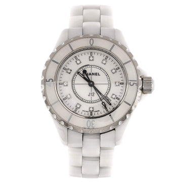 Chanel J12 Quartz Watch Ceramic and Stainless Steel with Diamond Markers 33