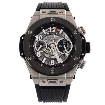 Hublot Big Bang Unico Chronograph Automatic Watch Titanium and Rubber with Ceramic 45