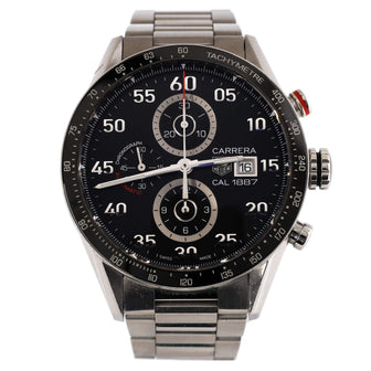 Tag Heuer Carrera Caliber 16 Chronograph Day-Date Automatic  Watch Stainless Steel and Ceramic 43