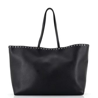Valentino Garavani Rockstud Shopping Tote Leather Medium