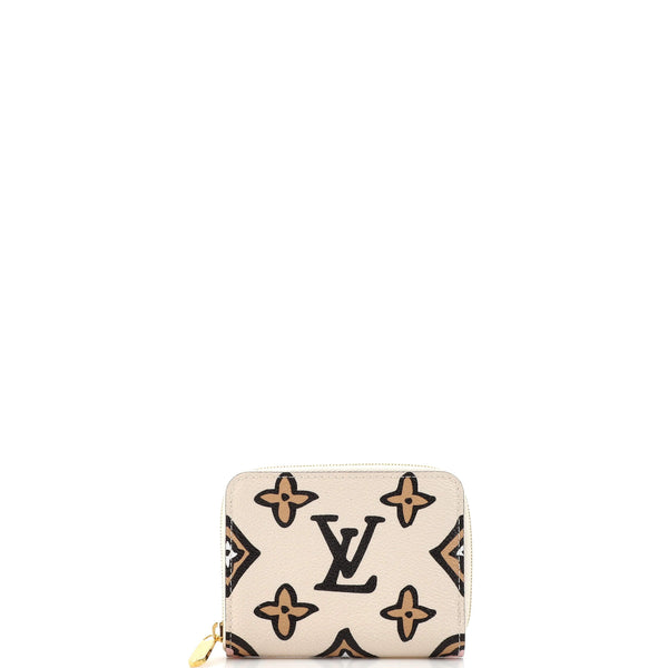  Louis Vuitton M80685 Zipper Wallet, Monogram Amplant, Round,  Zipper, Long Wallet, Coin Purse, Wild at Heart, Capsule Collection Beige,  Women's, Genuine Cosmetic Box, Shop Bag Included, beige : Clothing, Shoes 