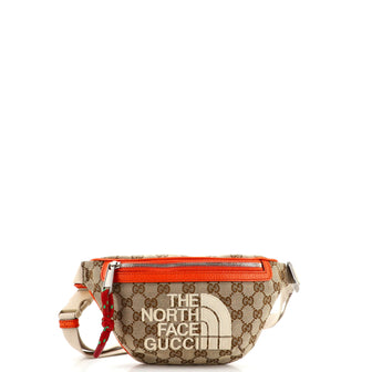 Gucci x The North Face Zip Belt Bag GG Canvas with Leather