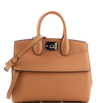 Salvatore Ferragamo Studio Satchel Leather Small