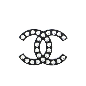 Chanel CC Brooch Resin with Crystals