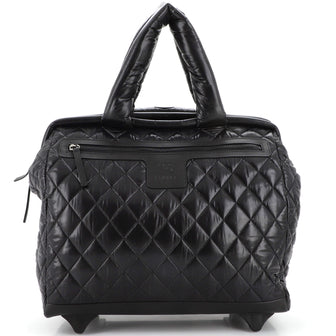 Chanel Coco Cocoon Rolling Trolley Quilted Nylon