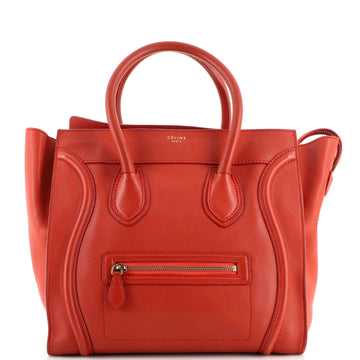 Celine Luggage Bag Smooth Leather Mini