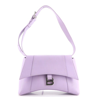 Balenciaga Downtown Soft Hourglass Shoulder Bag Leather Small