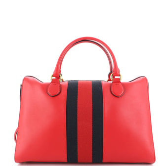 Gucci Webby Top Handle Bag Leather Large