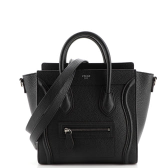 Celine Luggage Bag Grainy Leather Nano
