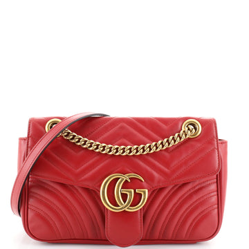 Gucci GG Marmont Flap Bag Matelasse Leather Small