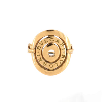 Bvlgari Astrale Cerchi Shield Ring 18K Yellow Gold