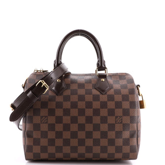 Louis Vuitton Speedy Bandouliere Bag Damier 25
