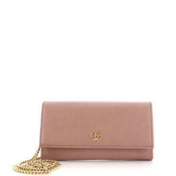 Gucci GG Marmont Continental Chain Wallet Leather