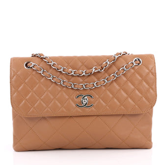 Chanel In The Business Flap Bag Quilted Lambskin Maxi 2059401