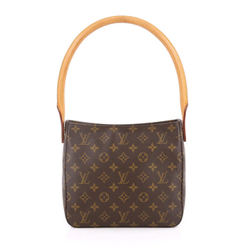 Louis Vuitton Looping Handbag Monogram Canvas MM Brown 2059501