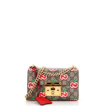 Gucci Padlock Shoulder Bag Printed GG Coated Canvas Small