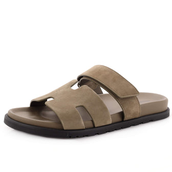 Hermes Men's Chypre Sandals Suede