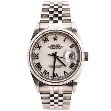 Rolex Oyster Perpetual Datejust Automatic Watch Stainless Steel 36
