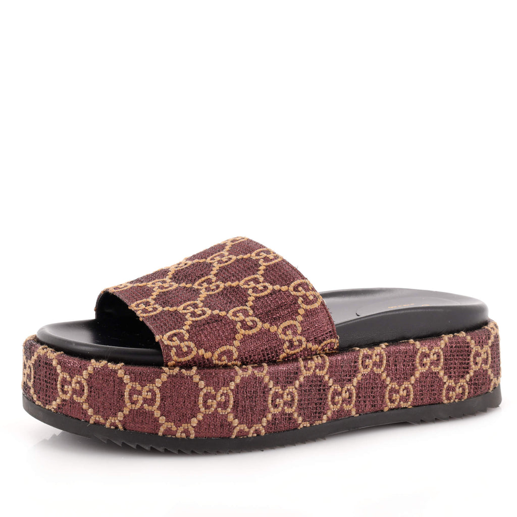 Angelina gg lame slide sandals Clearance