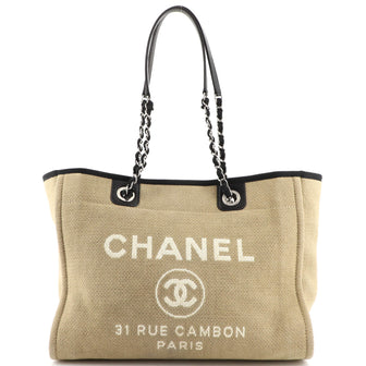 Chanel Deauville Tote Canvas Small