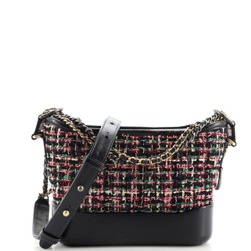 Chanel Gabrielle Hobo Quilted Tweed and Calfskin Small