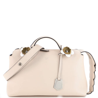 Fendi By The Way Flowerland Satchel Leather Small