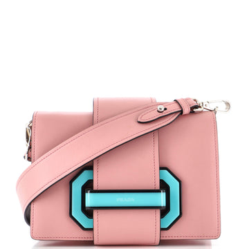 Prada Plex Ribbon Shoulder Bag City Calfskin Small
