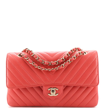 Chanel Classic Double Flap Bag Chevron Lambskin Medium