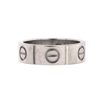 Cartier Love Band Ring 18K White Gold