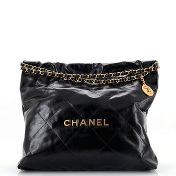 Chanel 22 Chain Hobo Quilted Calfskin Medium
