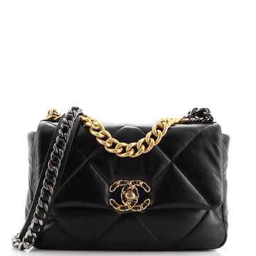 Chanel 19 Flap Bag Quilted Leather Medium