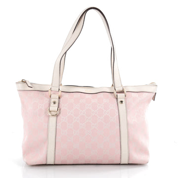  Gucci Abbey Tote GG Canvas Medium Pink 2061401
