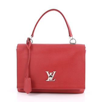 Louis Vuitton Lockme II Bag Leather Red